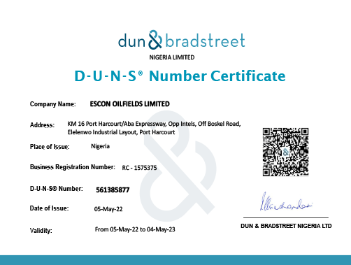 DUNS-certificate